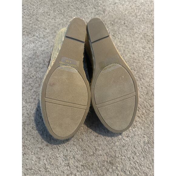 Colin Stuart Peep Toe Espadrille Wedge Shoes, Size 8.5 - Picture 6 of 6